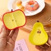 Creative fruit dipping saucers, household ceramic snack saucers, hot pot condiment saucers, vegetable saucers, cute differently styled and flavored saucers Application Scenario